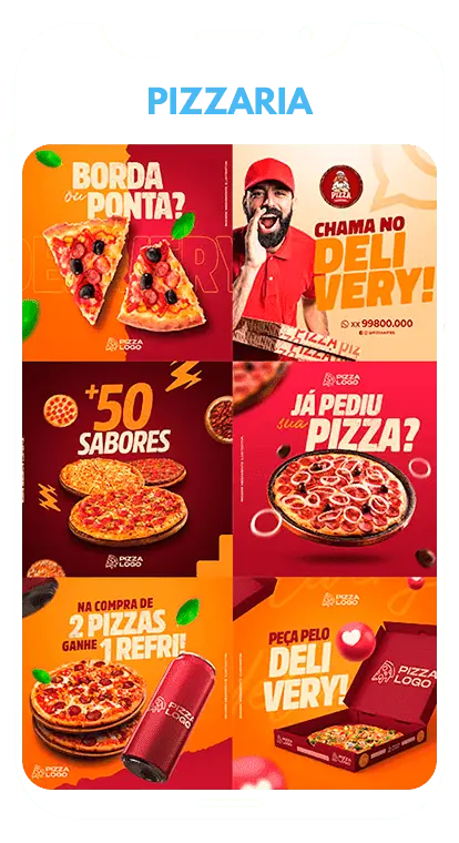 Artes para Pizzaria