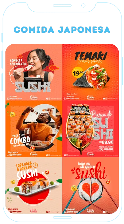 Artes para Comida Japonesa, Sushi